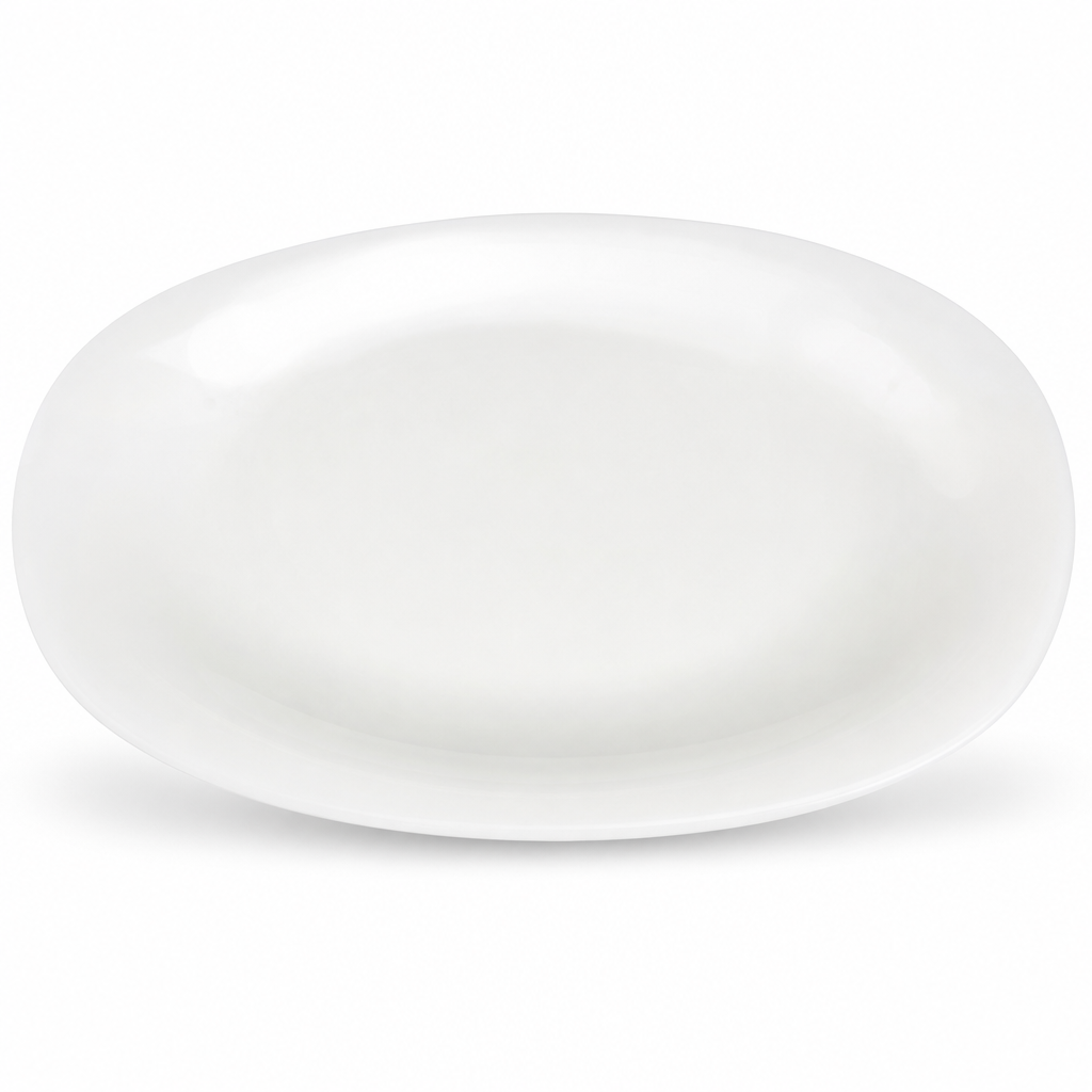 120 Pieces Opal Glass Dessert Plate, Round White 8.5 Inch, Single Piece