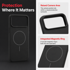 120 Pieces Magnetic Phone Cases with Raised Camera Protection for 17 Pro Max, Silicone, Black