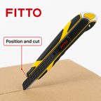 96 Pieces Utility Cutter, 9 mm Dual-System Design, Black and Yellow, 1 Piece