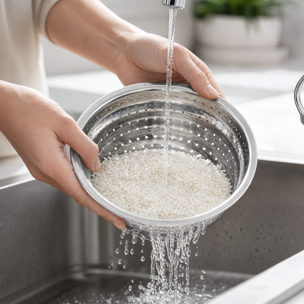 72 Pieces Stainless Steel Rice Strainer 29 cm, Round Kitchen Sieve for Rinsing and Draining