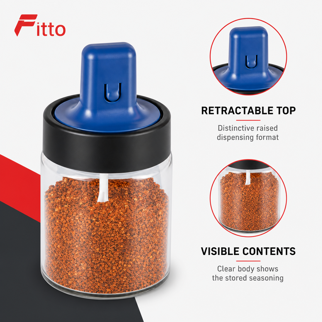 240 Pieces Retractable Spice Jar Seasoning Dispenser, 1 Piece, Assorted Color