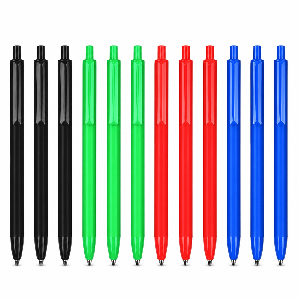 96 Pieces Gel Pens with Arrow Tip, 0.7 mm, Assorted Colours, 12-Pack