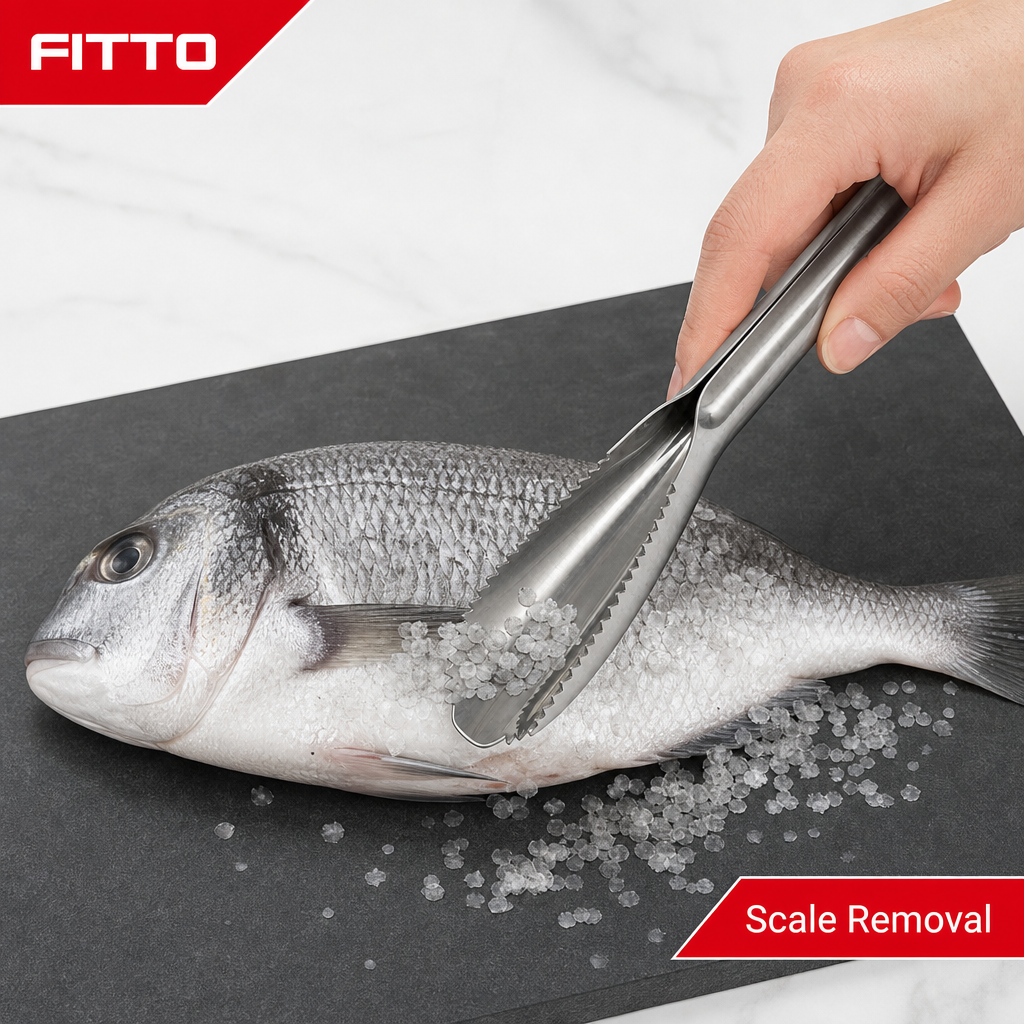 120 Pieces Fish Scale Scrapers, Stainless Steel Fish Cleaning Tool, 28 cm