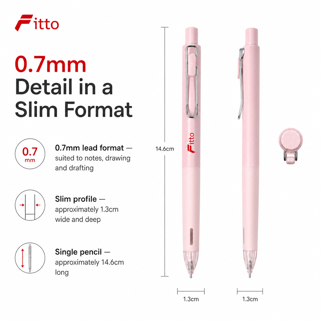 60 Pieces Mechanical Pencils 0.7mm, Slim Pastel Design, Single Pencil for Writing, Notes and Drawing