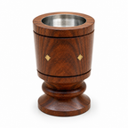 96 Pieces Wooden Incense Burner Cup with Metal Bowl, 5 Inch