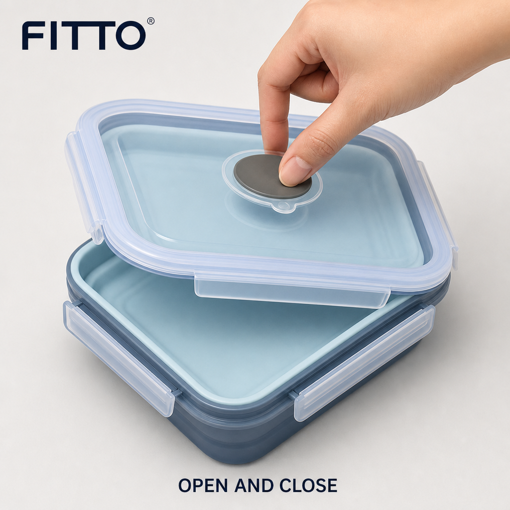 96 Pieces Collapsible Lunch Box, Rectangular Food Storage Containers, 15 x 11 x 6 cm