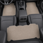 48 Pieces Carpet Car Floor Mat Set, Beige, 3-Piece Interior Protection