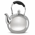 48 Pieces Stainless Steel Stovetop Kettle, 2 L, Silver and Black, 1 Piece