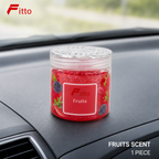 96 Pieces Car Air Fresheners Jelly Pearls Decor, Fruits Scent, Red, 1 Piece