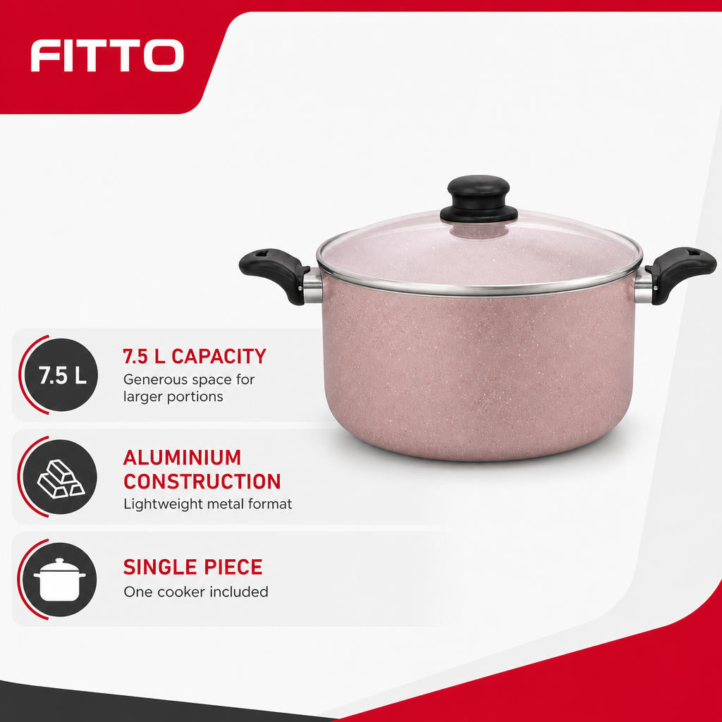 48 Pieces Aluminium Pressure Cooker, 7.5 L, Single Piece