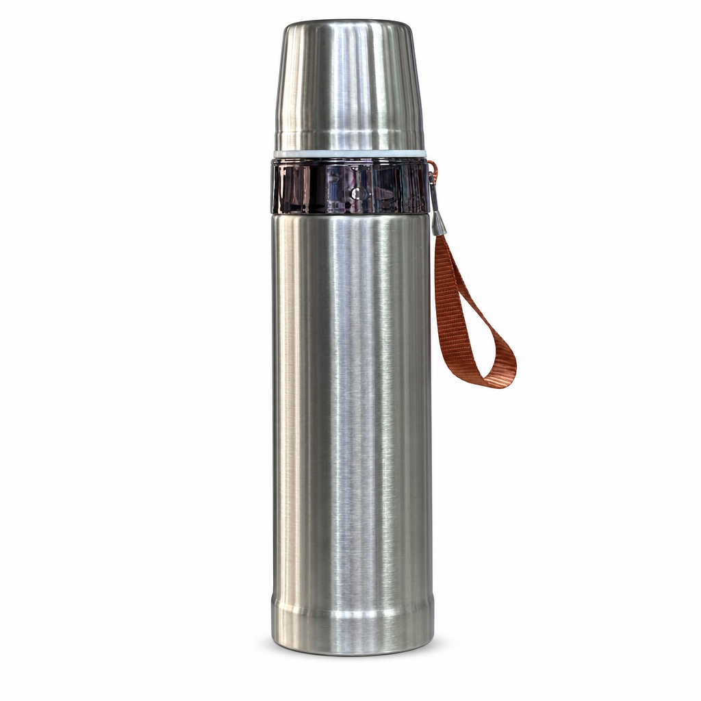 96 Pieces Stainless Steel Vacuum Flask with Carry Strap, 800 ml, 1 Piece
