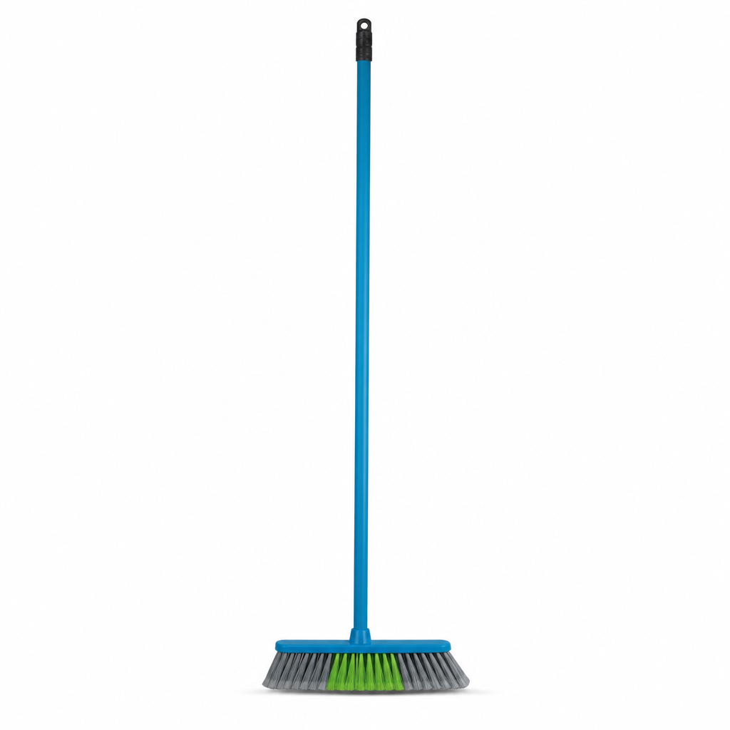 96 Pieces Angle Broom with Iron Handle, 120 cm, 1 Piece, Assorted Colour