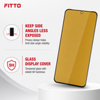 144 Pieces 5D Privacy Tempered Glass Screen Protectors for 15 Plus, 9H Hardness