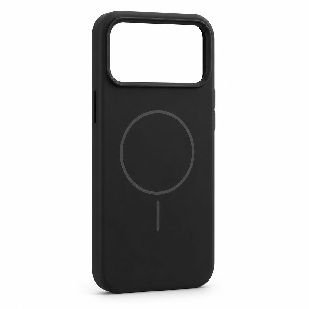 120 Pieces Magnetic Phone Cases with Raised Camera Protection for 17 Pro Max, Silicone, Black