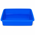96 Pieces Rectangular Plastic Utility Trays, 10 x 12 Size, Single Piece, Assorted Colour