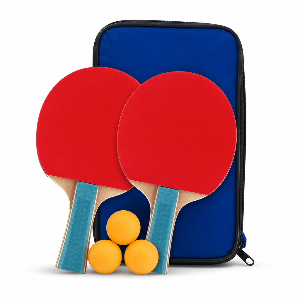 96 Pieces Table Tennis Racket Set with Balls, Portable Carry Case, Multicolor Sports Equipments