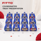 96 Pieces Candy Favor Boxes with Handles, Light Blue, 9.5 x 9.5 x 10 cm, 12 Pieces
