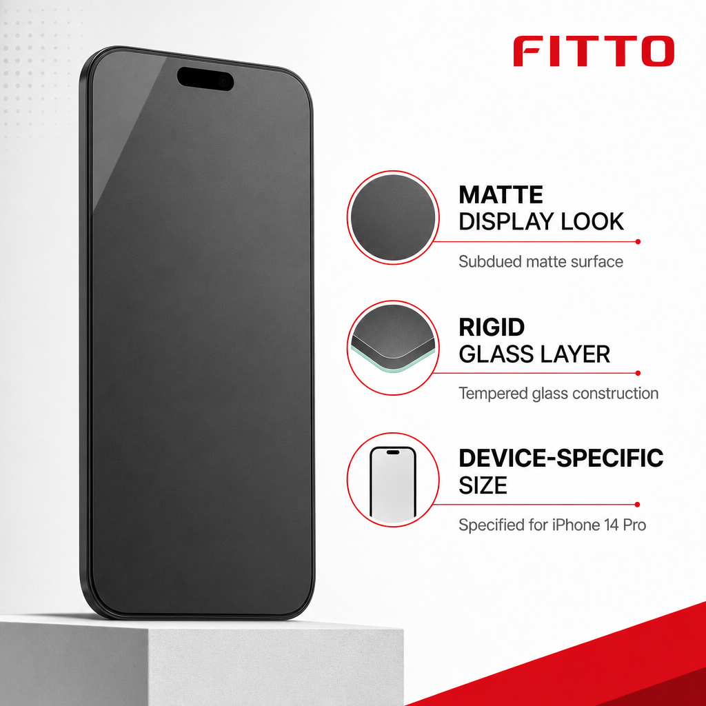 120 Pieces 5D Matte Tempered Glass Screen Protectors for iPhone 14 Pro, Anti-Static Finish