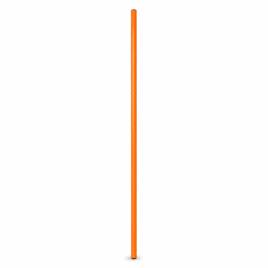 144 Pieces Plastic Soccer Training Pole, 120 cm, Orange