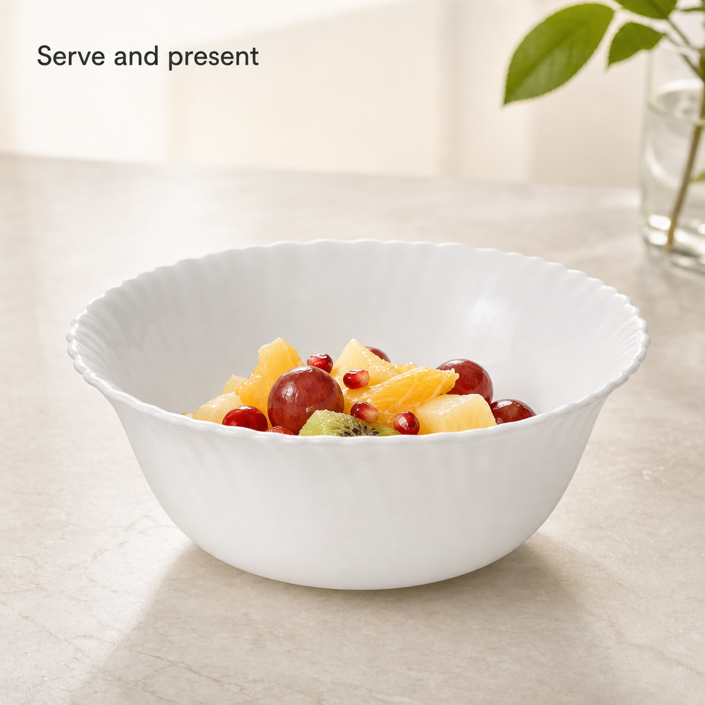 120 Pieces Opal Glass Bowl, 6 Inch, White