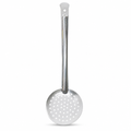 144 Pieces Stainless Steel Skimmer Spoon, Perforated Cooking Utensil, Silver, 37 x 10.5 cm, 1 Piece