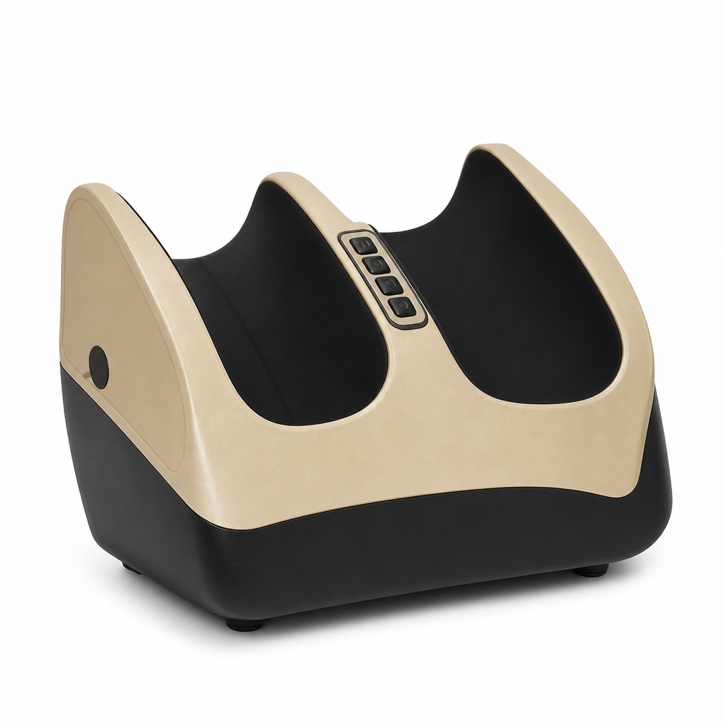48 Pieces Electric Foot Massager, Beige and Black, 1 Piece, Enclosed Foot Placement Design