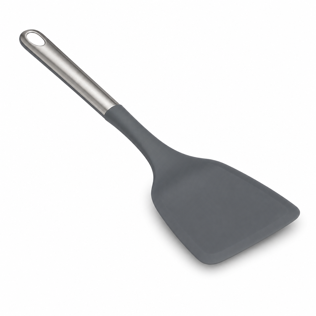 96 Pieces Nylon Turner, Solid Dark Gray Cooking Spatula, 33 cm