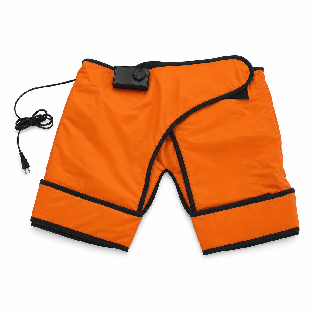48 Pieces Electric Heated Shortses with Controller, Orange, 1 Piece