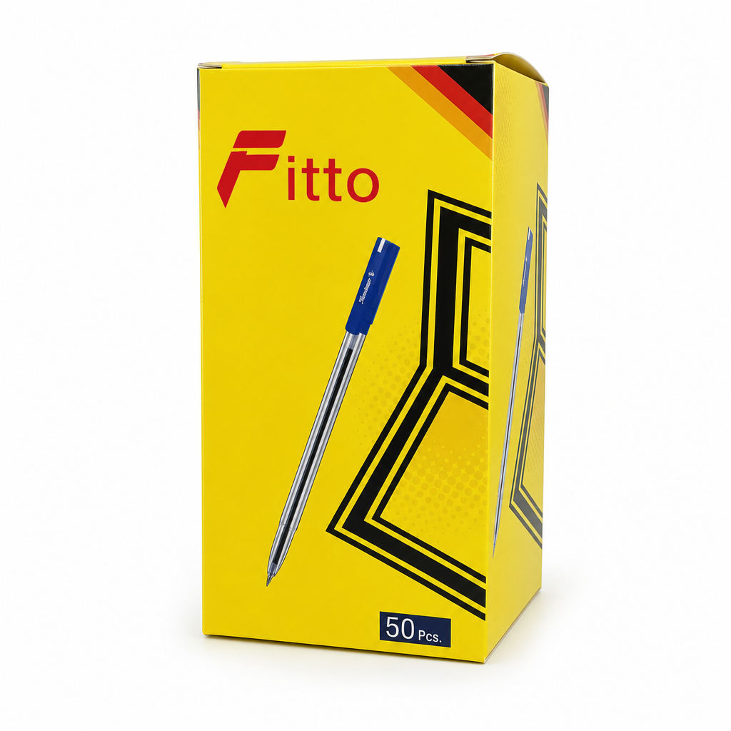 96 Pieces Ballpoint Pens, Blue Ink, 50 Pack for Office, School and Everyday Writing