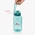 96 Pieces 1400ml Water Bottle with Carry Strap, Teal