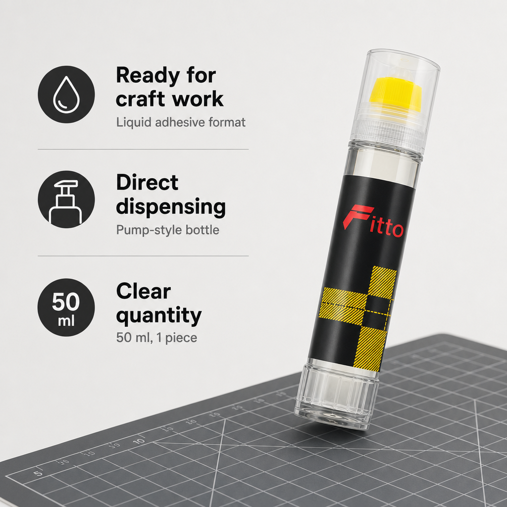 240 Pieces Water Glue, Liquid Craft Adhesive, 50 ml Pump Bottle, 1 Piece
