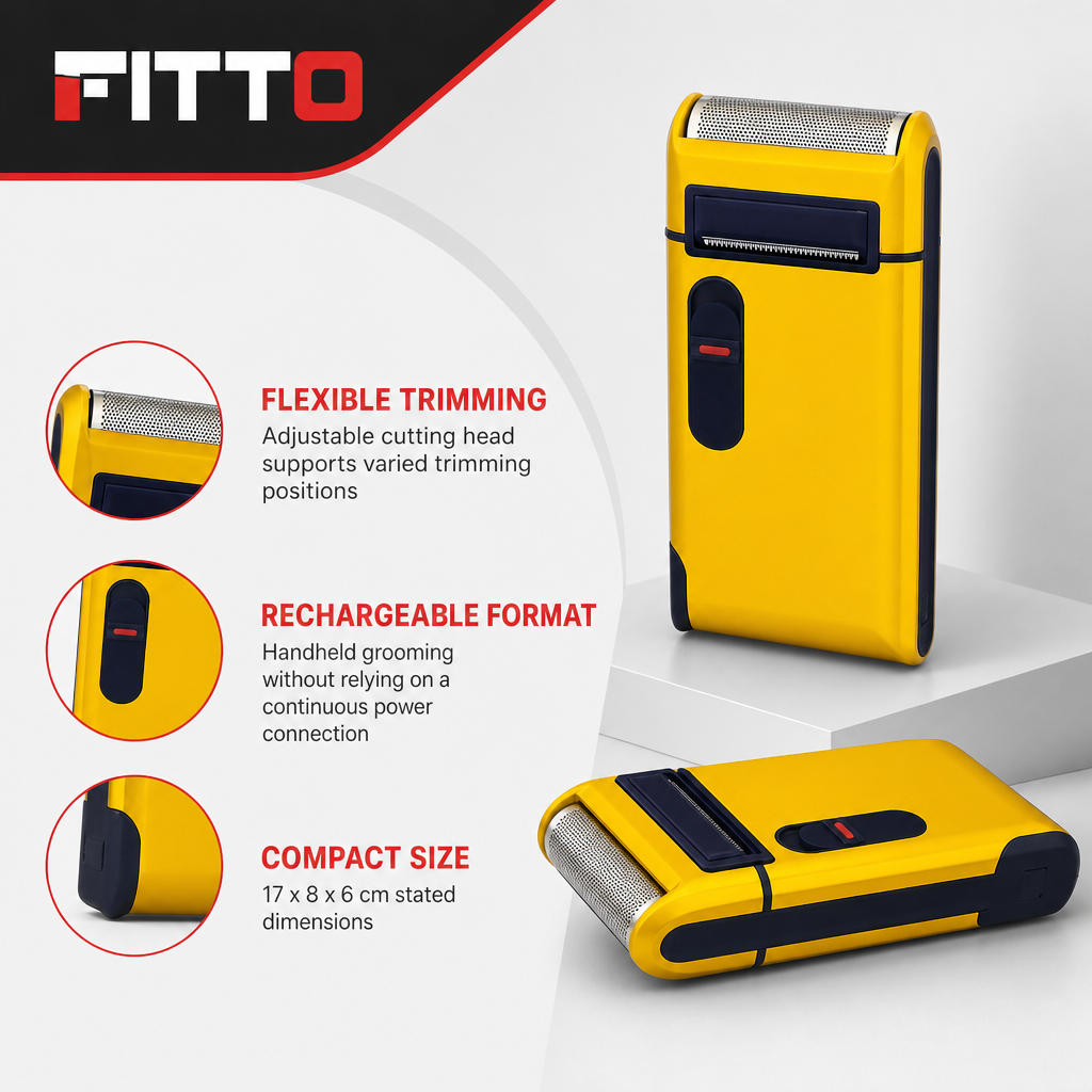 96 Pieces Hair Trimmers, Rechargeable Electric Trimmer with Adjustable Cutting Head, Yellow and Black, 1 Piece