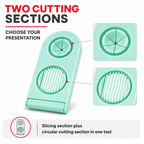 120 Pieces Mint Green 2-Way Egg Slicer and Cutter, One Piece Kitchen Tool