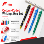 72 Pieces Gel Pens 0.7mm, Retractable Writing Pens, 12 Pieces, Multicolor Set for School Office Notes