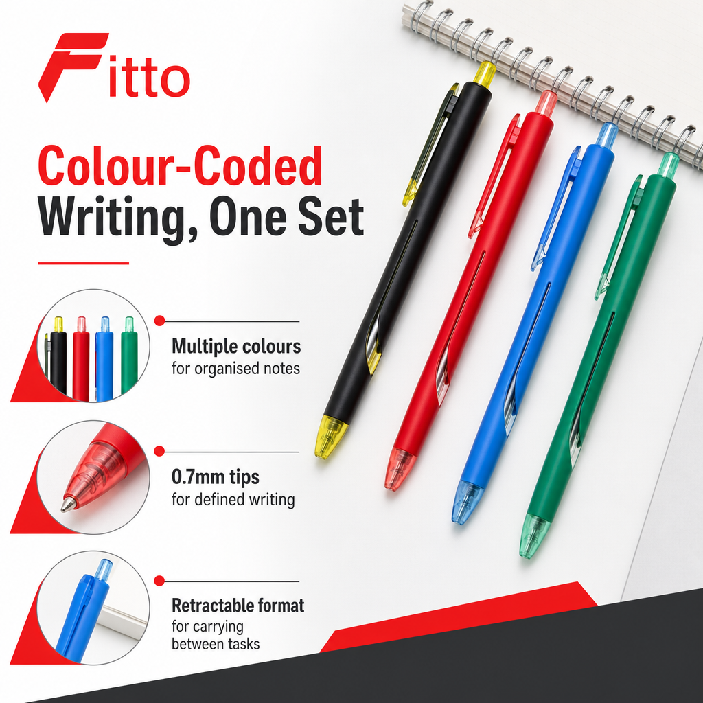 72 Pieces Gel Pens 0.7mm, Retractable Writing Pens, 12 Pieces, Multicolor Set for School Office Notes