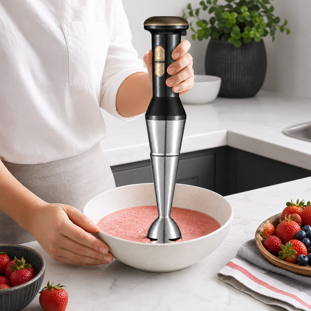 60 Pieces 2-in-1 Hand Blenders, Black and Silver, 1 Piece