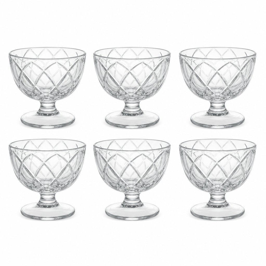 72 Pieces Glass Cup Set, 240 ml Clear Drinking Cups, 6 Pieces
