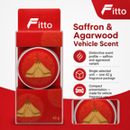 96 Pieces Car Air Fresheners, Saffron & Agarwood Scent, 42 g, Single Pack