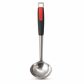 120 Pieces Black and Red Stainless Steel Soup Ladle, 34 x 9 cm, 1 Piece