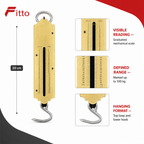 96 Pieces Mechanical Spring Hanging Scale, 100 kg Capacity, Brass Body, 20 cm, Manual Load Measurement, 1 Piece