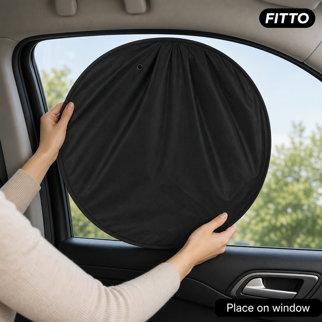 96 Pieces Foldable Car Window Sun Shade, Black, 100 x 50 cm, Single Piece