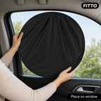 96 Pieces Foldable Car Window Sun Shade, Black, 100 x 50 cm, Single Piece