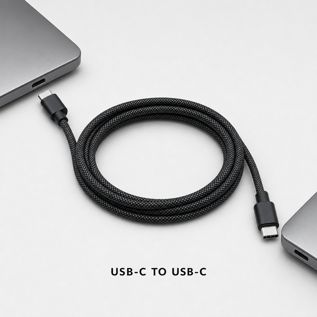 144 Pieces USB-C to USB-C Charging and Data Cable, 65W, 1 m, Black
