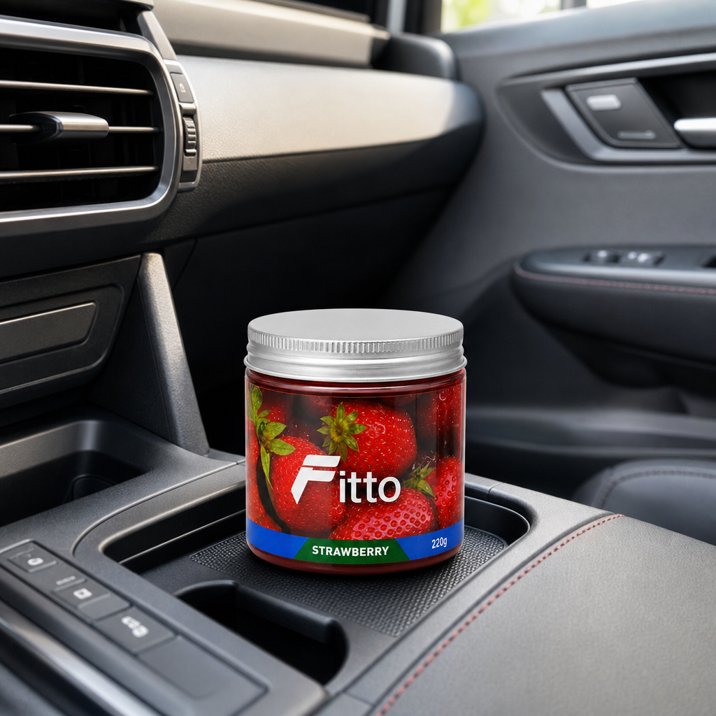 120 Pieces Car Air Fresheners Jelly Strawberry Scent 220g
