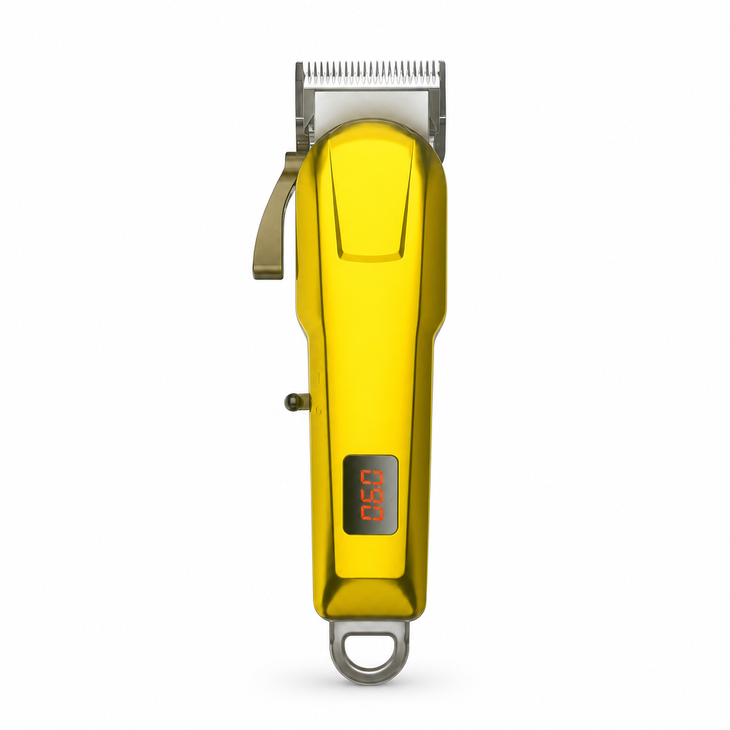 72 Pieces Rechargeable Hair Clipper with Digital Display, Yellow, 1 Piece