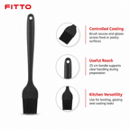 120 Pieces Silicone Basting Brush with Handle, 25 cm Cooking and Pastry Brush