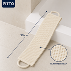 144 Pieces Cream Exfoliating Mesh Bath Scrub Towel, 35 cm, 1 Piece