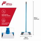 96 Pieces Indoor Broom with Iron Handle, 120 cm Long, Assorted Colour