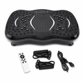 48 Pieces Vibration Exercise Platforms with Resistance Bands and Remote, Small Black Shaking Training Board