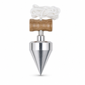 96 Pieces Plumb Bob with Line, 10 cm Bob, Silver, 1 Set